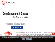 Tablet Screenshot of demenagementsgiraud69.com